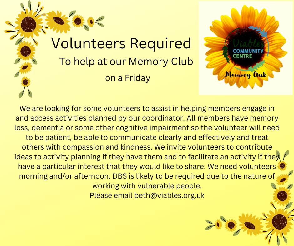 Memory Club volunteering