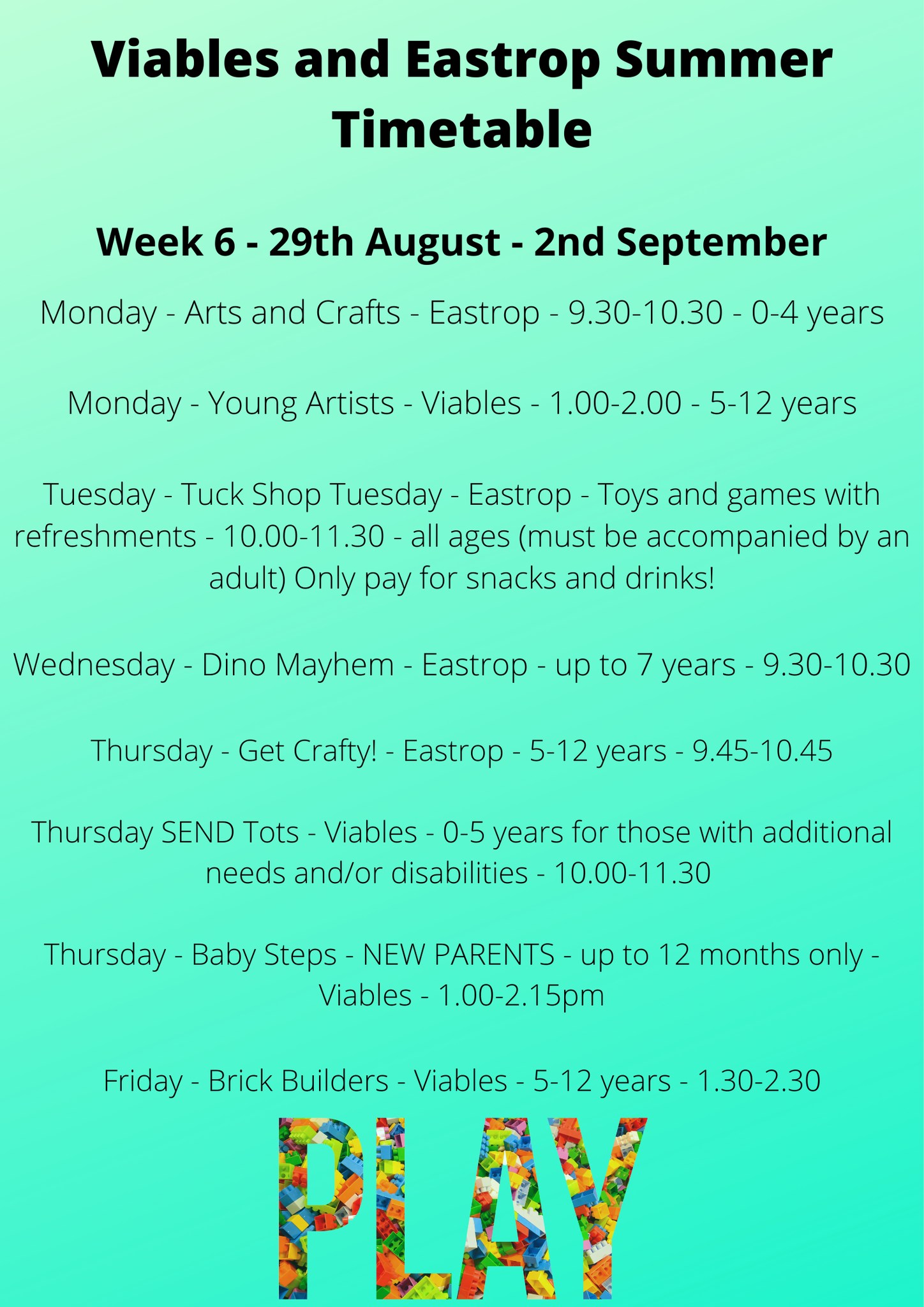 Week 6 Activities